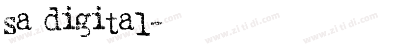 sa digital字体转换